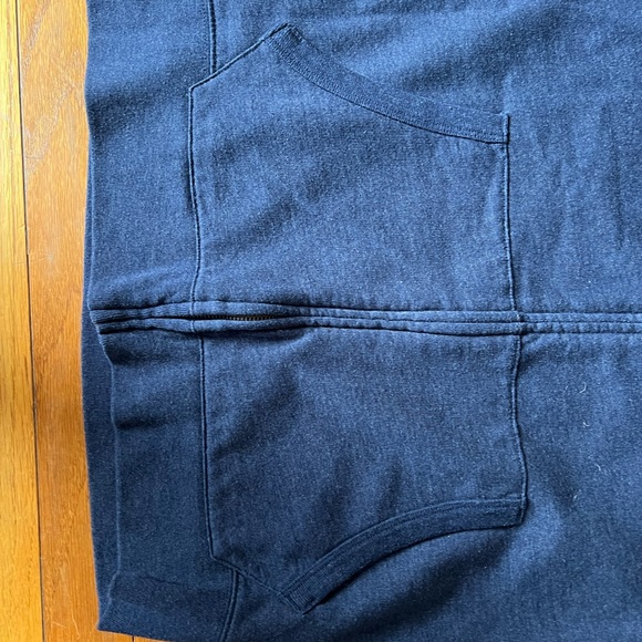 Men's J Crew Mercantile Blue Hoodie Sweater - Picture 3 of 5